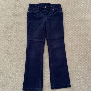J Crew Favorite Fit Navy Corduroy Pants